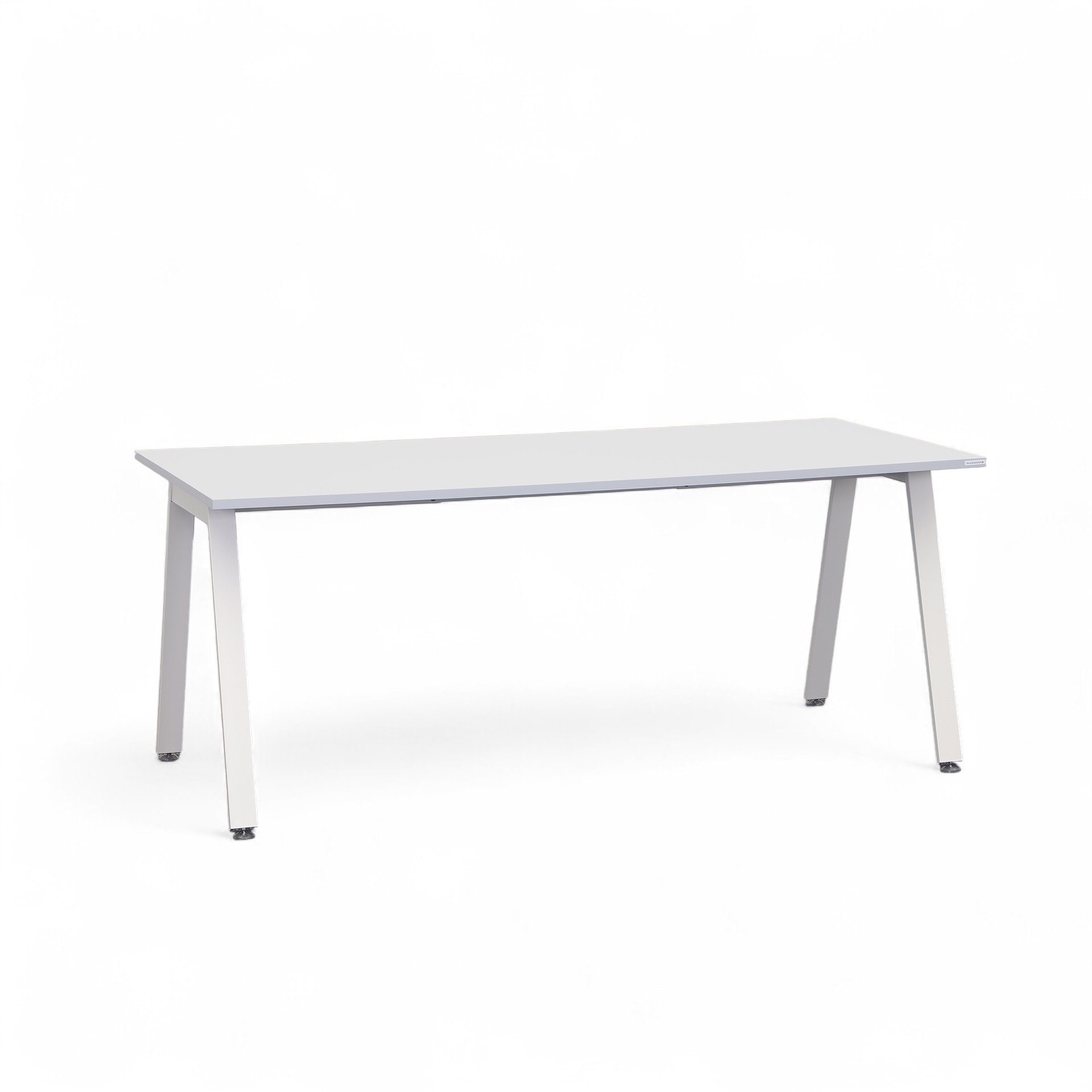 Table de bureau Tradingzone Sem 180x80 cm, Gris blanc/Blanc, Rectangulaire, Nouveau, Table - Haute qualité & longue durée de vie