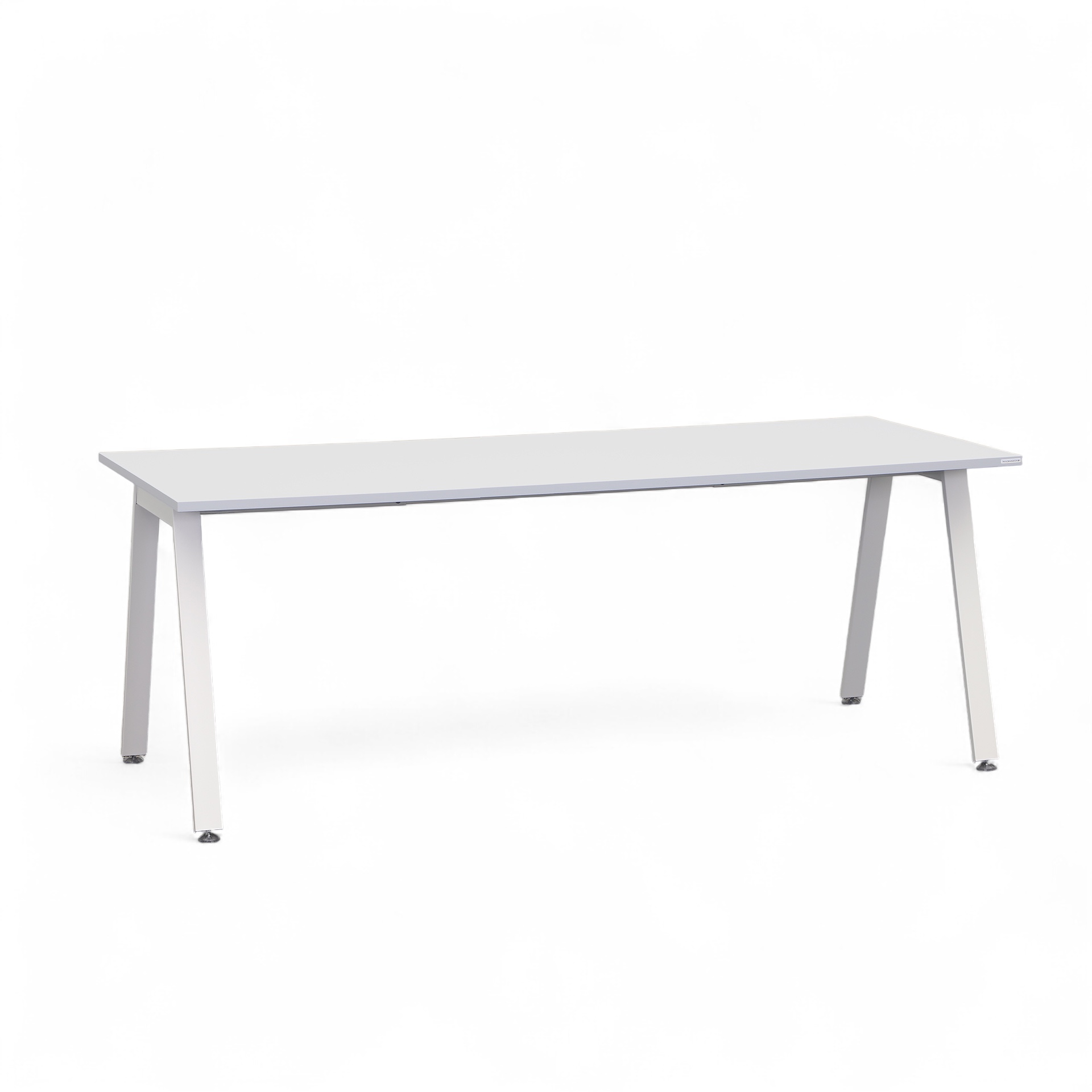 Image of Bürotisch Tradingzone Sem 200x90 cm, Weissgrau/Weiss, Rechteckig, Neu, Tisch - Hochwertig & langlebig