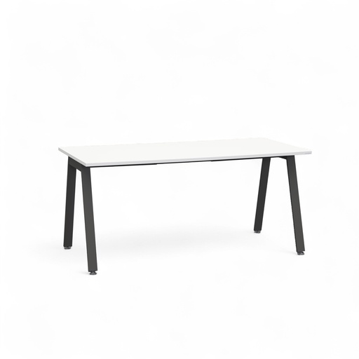 Bürotisch Tradingzone Sem (Weiss, Neu, 160x80, Schwarz)