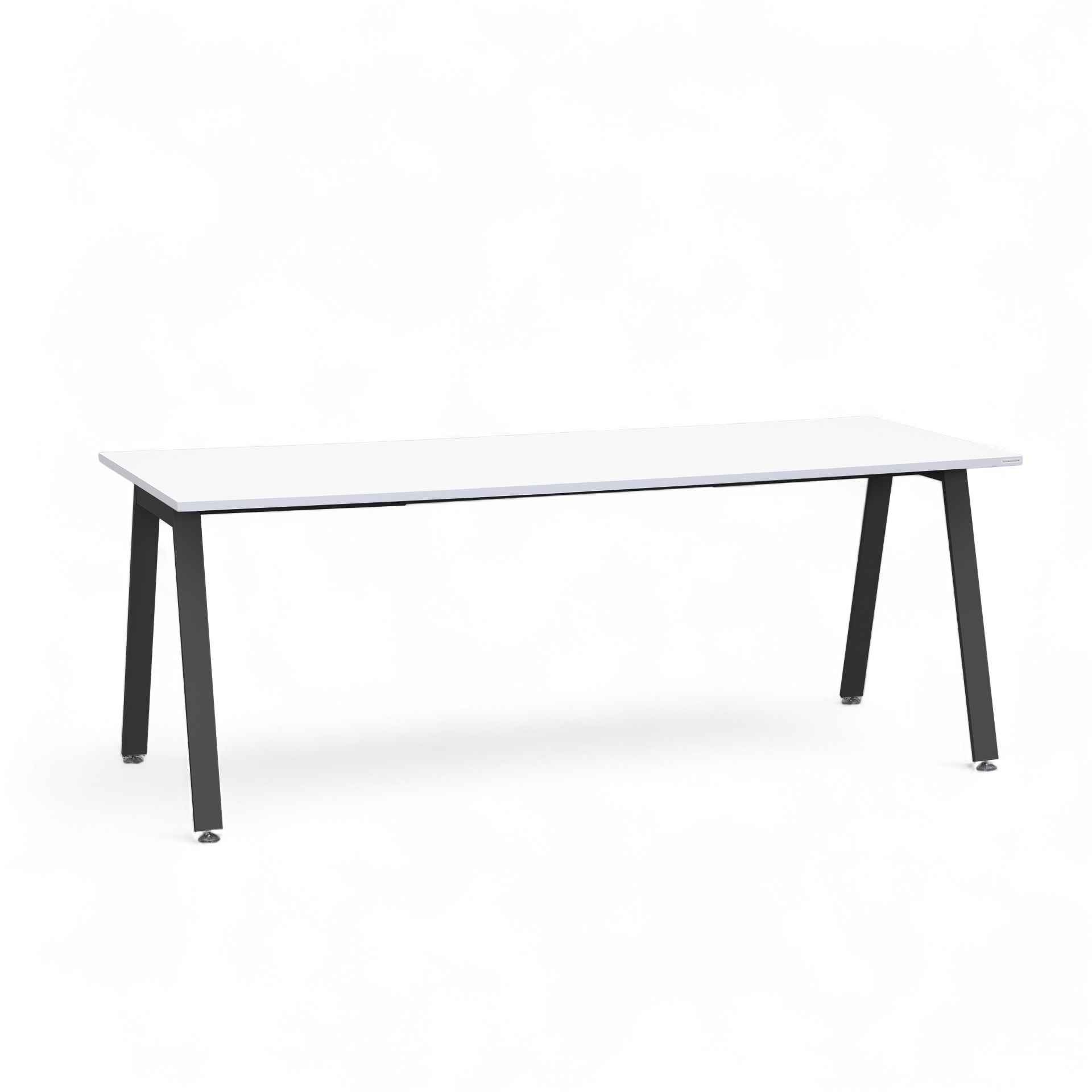 Bürotisch Tradingzone Sem 200x90 cm, Weiss/Schwarz, Rechteckig, Neu, Tisch - Hochwertig & langlebig