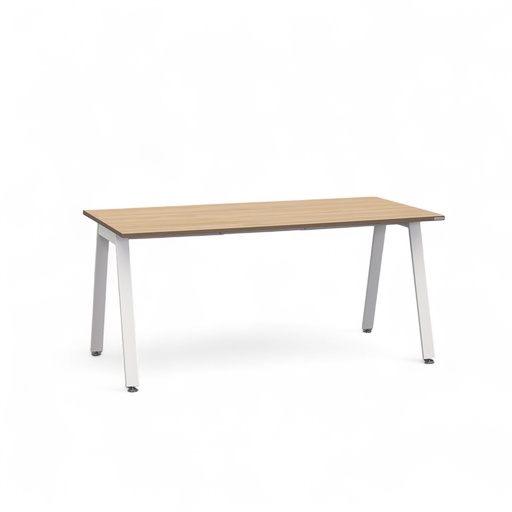 Bürotisch Tradingzone Sem (Neu, 160x80, Eiche, Weiss)