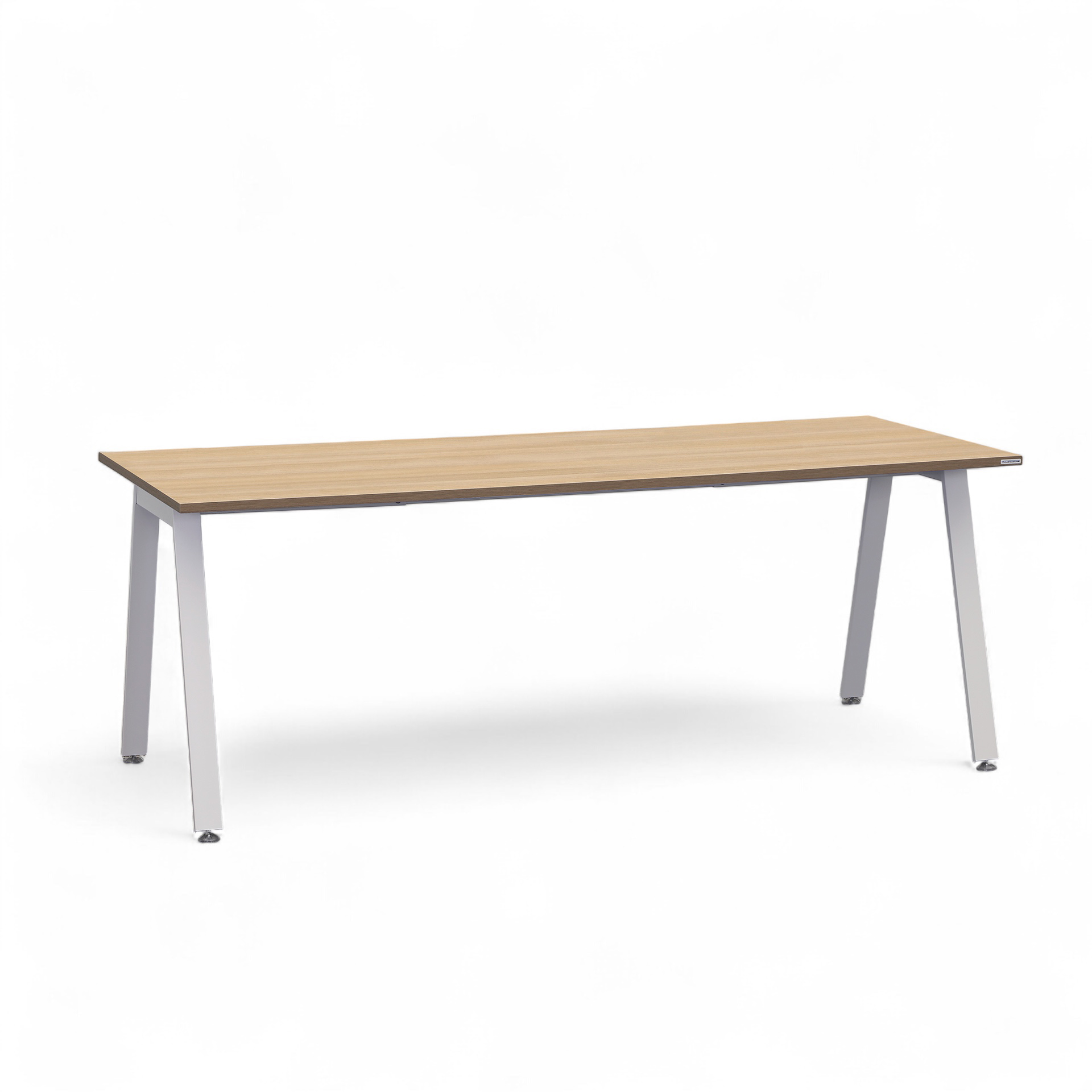 Image of Bürotisch Tradingzone Sem 200x90 cm, Eiche/Silbergrau, Rechteckig, Neu, Tisch - Hochwertig & langlebig