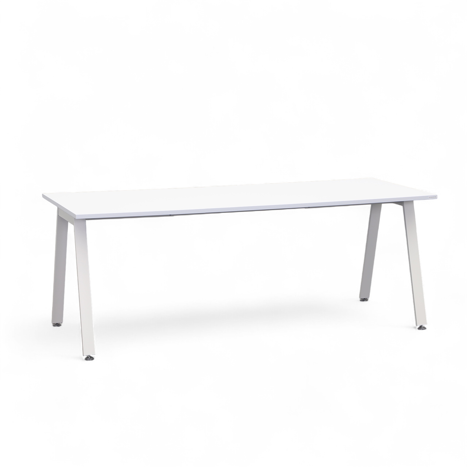 Table de bureau Tradingzone Sem 200x90 cm, Blanc/Blanc, Rectangulaire, Nouveau, Table - Haute qualité & longue durée de vie