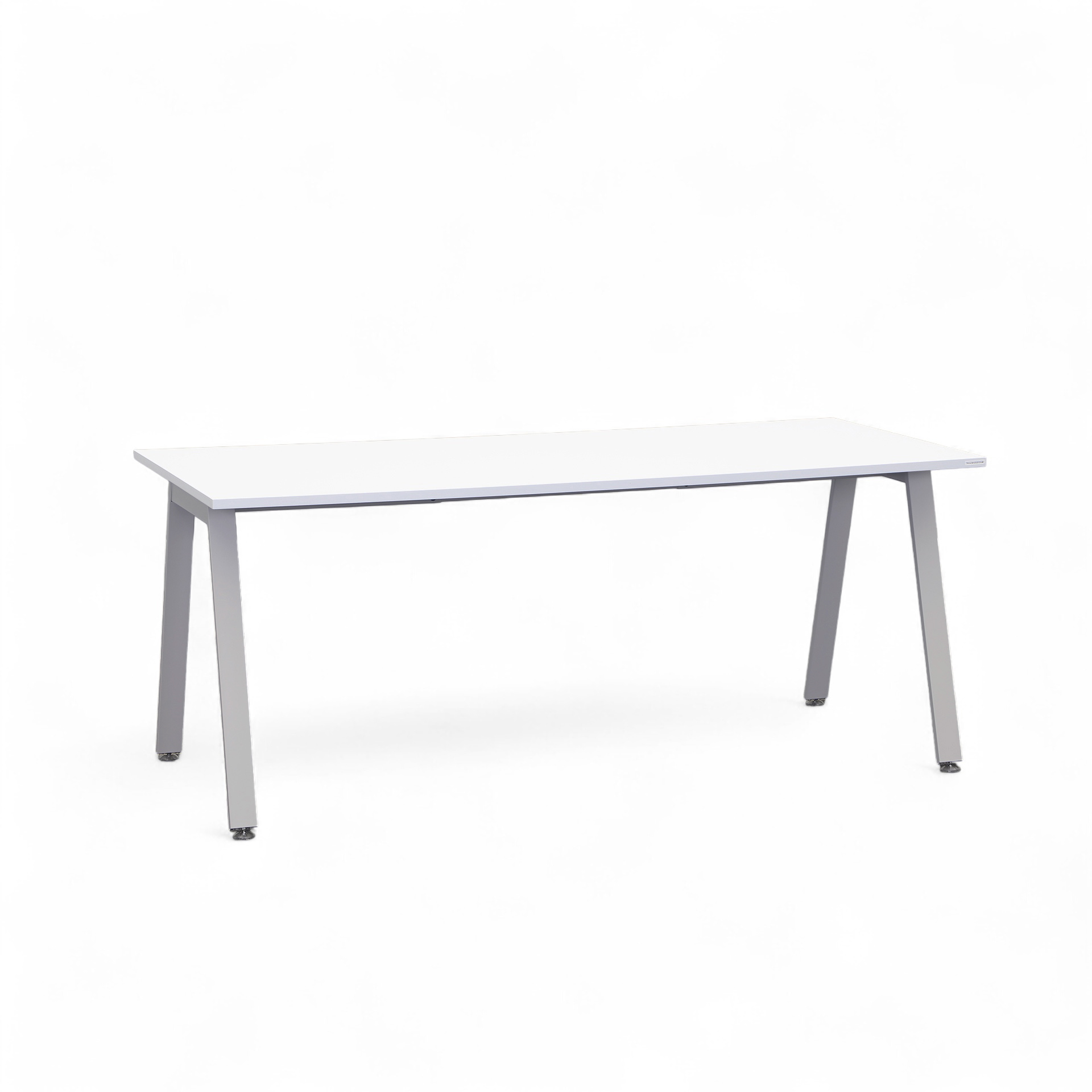 Bürotisch Tradingzone Sem 180x80 cm, Weiss/Silbergrau, Rechteckig, Neu, Tisch - Hochwertig & langlebig
