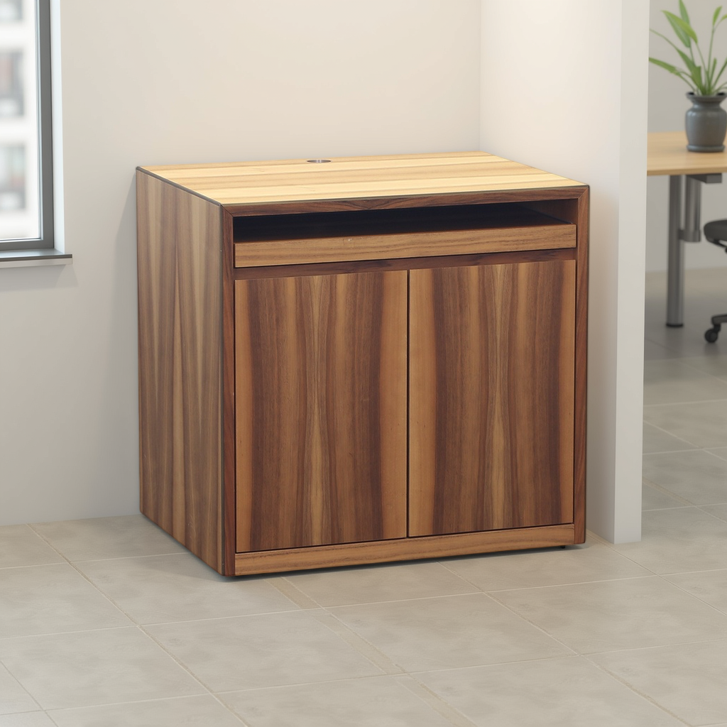 Kleiner Flügeltürschrank aus Nussbaumholz Nussbaum, ohne Schliesszylinder, Normal gebraucht