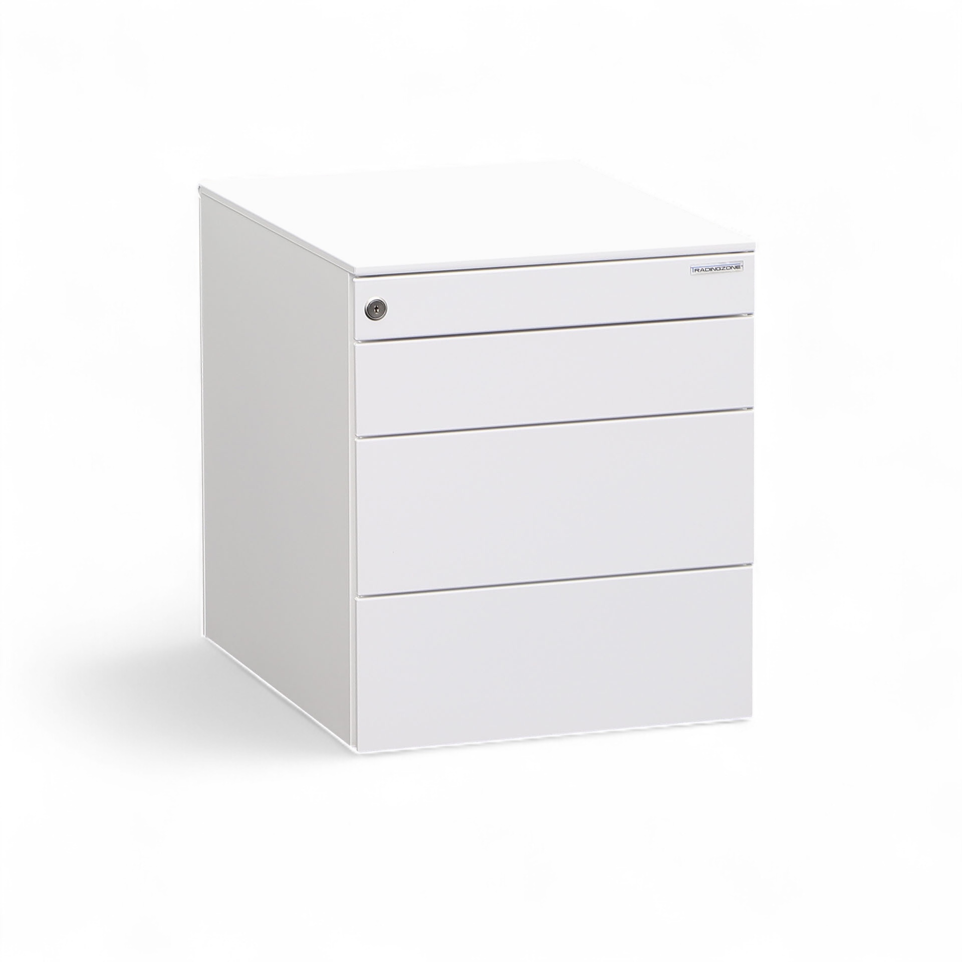 Rollcontainer Dieffebi, Weiss, mit Schubladen, Neu – perfekt für modernes Büro