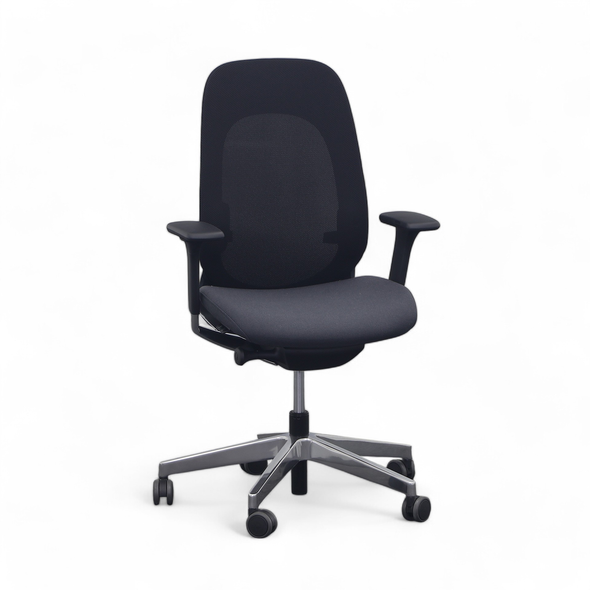 Bürostuhl Giroflex 40-4049 (Grau, Sehr gut, Aluminium poliert, 3D Armlehnen)