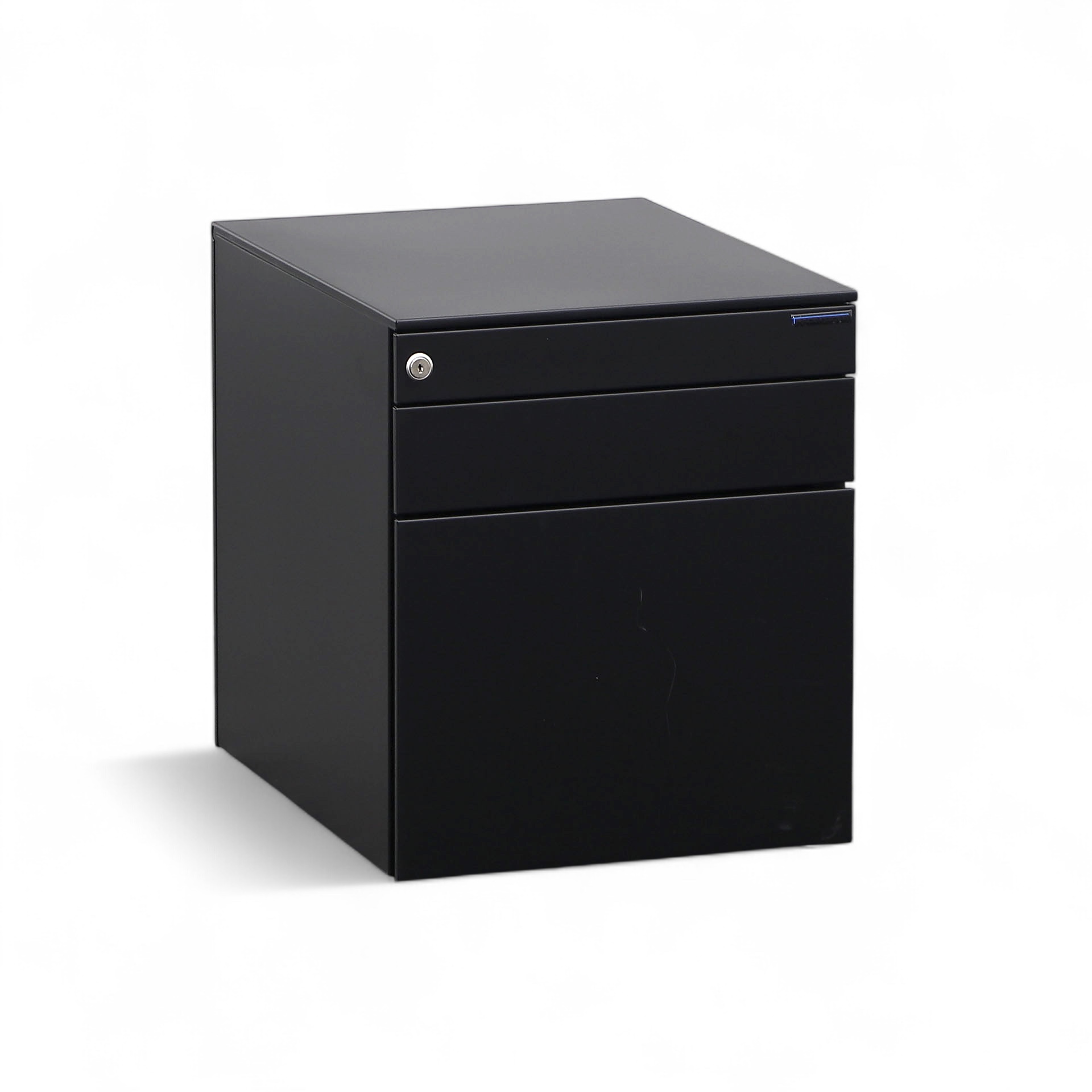 Conteneur roulant Dieffebi, Noir, avec dossiers suspendus et espace de rangement, Nouveau - parfait pour un bureau moderne