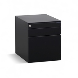 Rollcontainer Dieffebi (Neu, Schwarz, mit Schlüssel, mit Hängeregister & Stauraum)