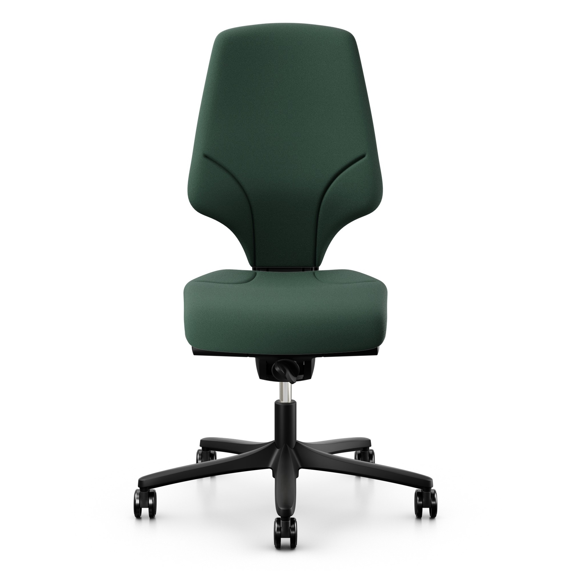 Sedia girevole Giroflex 64-3578 (Verde scuro, Nuovo, senza braccioli)