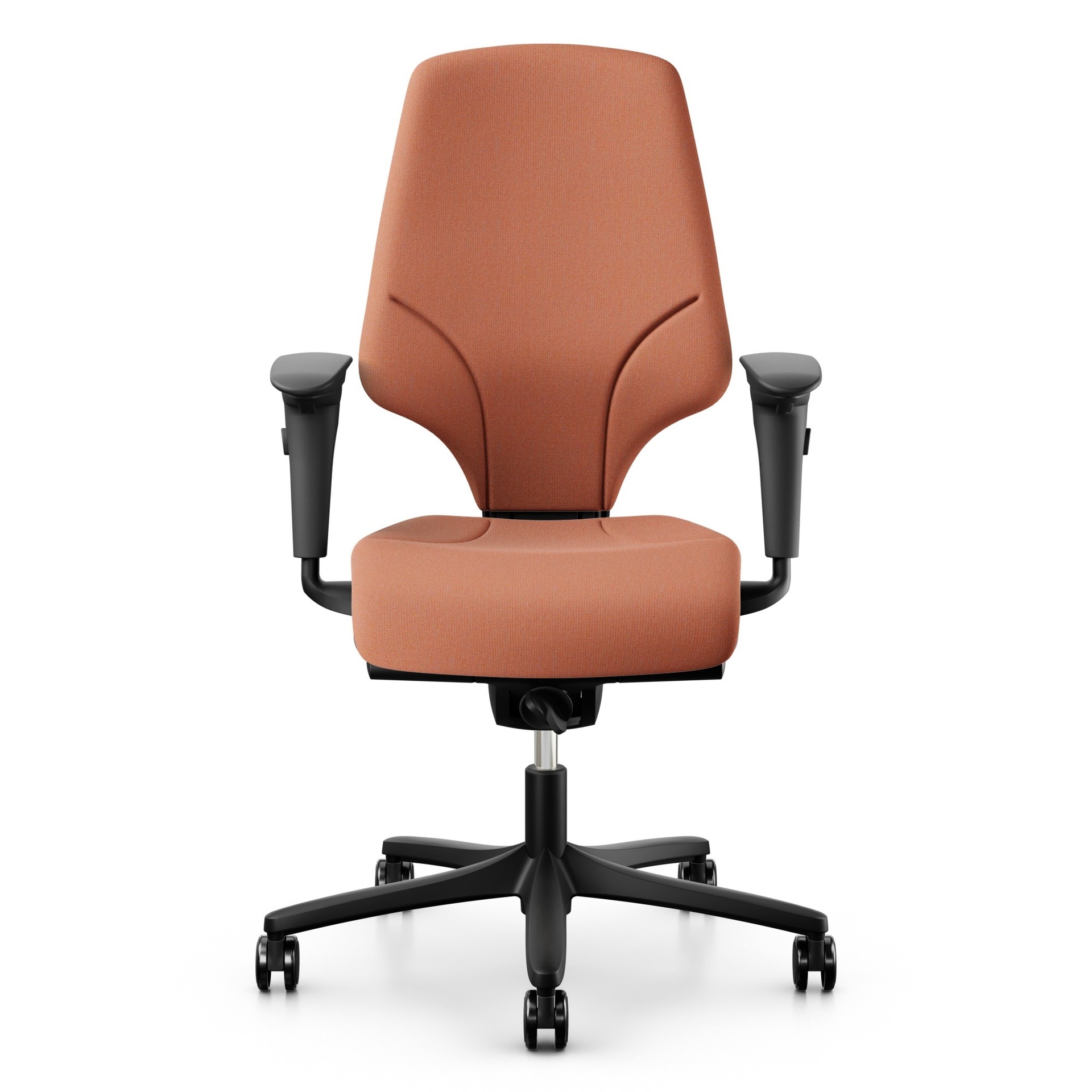 Sedia girevole Giroflex 64-3578 (Corallo, Nuovo, Braccioli 4D)