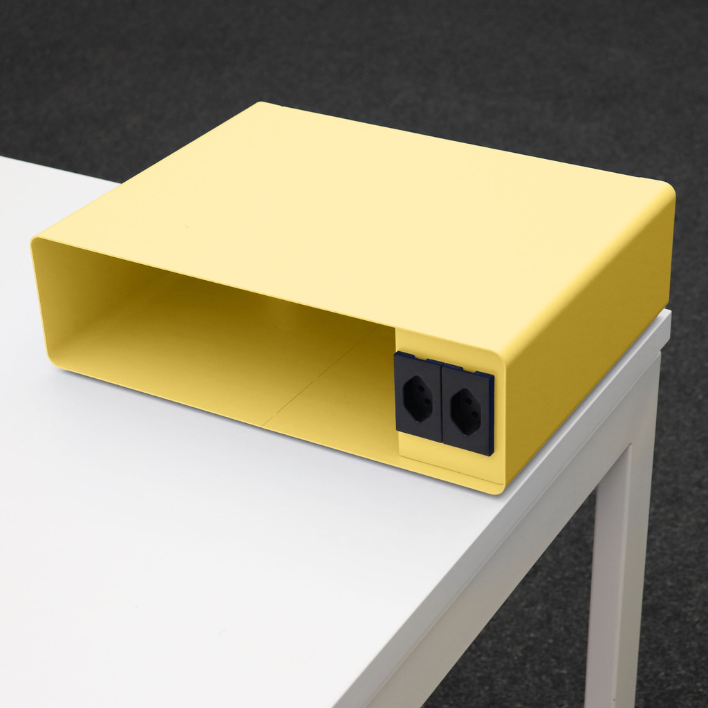 Steckdosenleiste Box - Organizer Lista LO (Hellgelb)