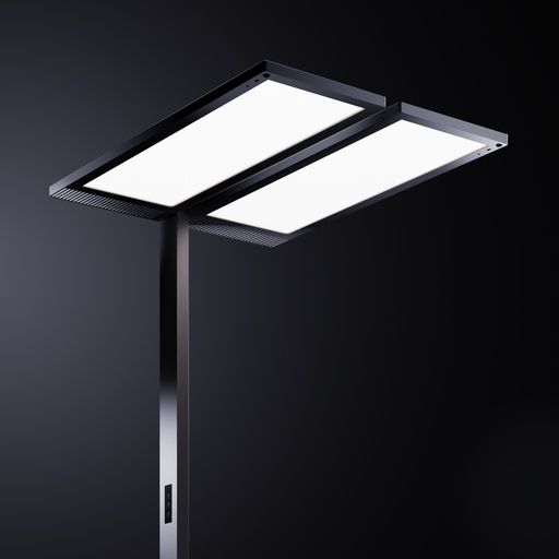 LED Stehleuchte Regent Lightpad Doppelkopf Tunable Office mit U-Form Fuss (Sehr gut)