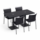 Bistrotisch mit Dietiker Satu Stühlen (Normal gebraucht, 140x70)