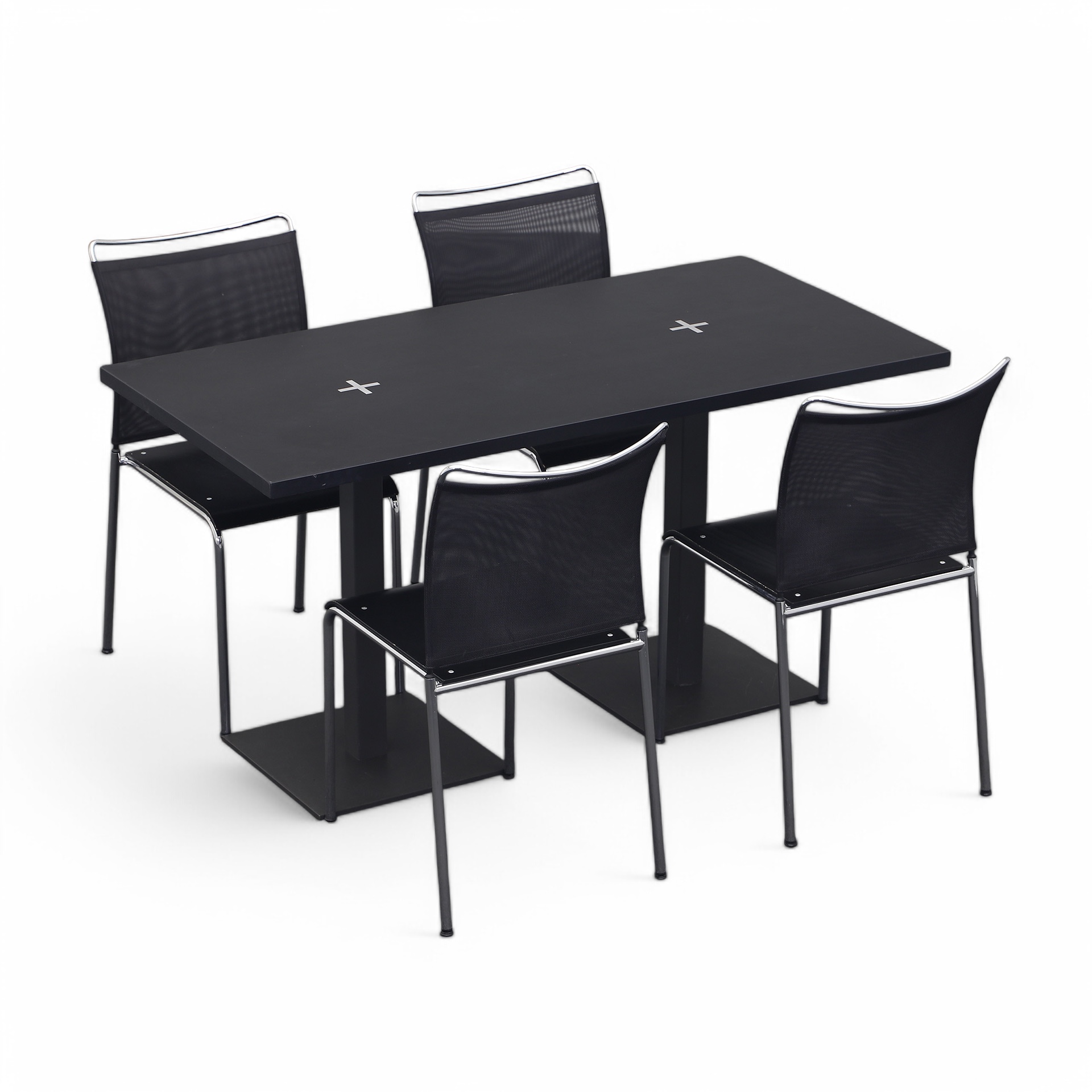 Bistrotisch mit Dietiker Satu Stühlen (Normal Gebraucht, 140x70)