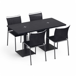 Bistrotisch mit Dietiker Satu Stühlen (Normal gebraucht, 140x70)