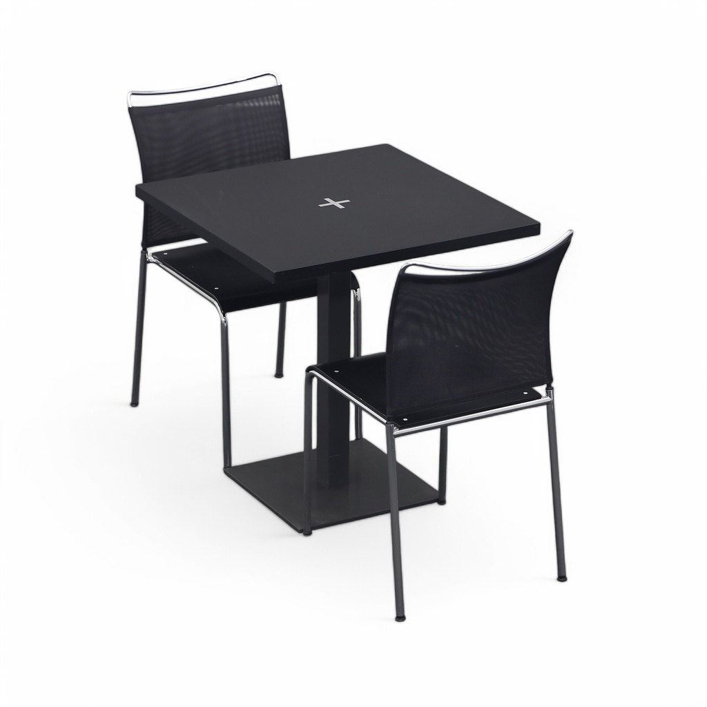 Bistrotisch mit Dietiker Satu Stühlen (Normal gebraucht, 70x70)