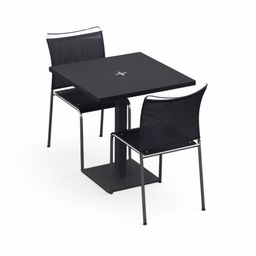 Bistrotisch mit Dietiker Satu Stühlen (Normal gebraucht, 70x70)