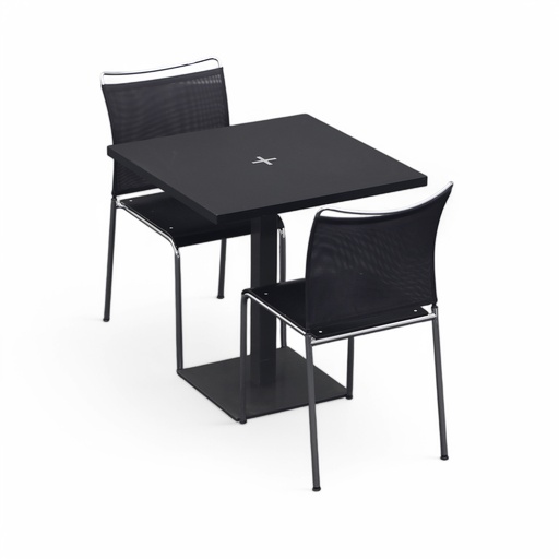 Bistrotisch mit Dietiker Satu Stühlen (Normal gebraucht, 70x70)