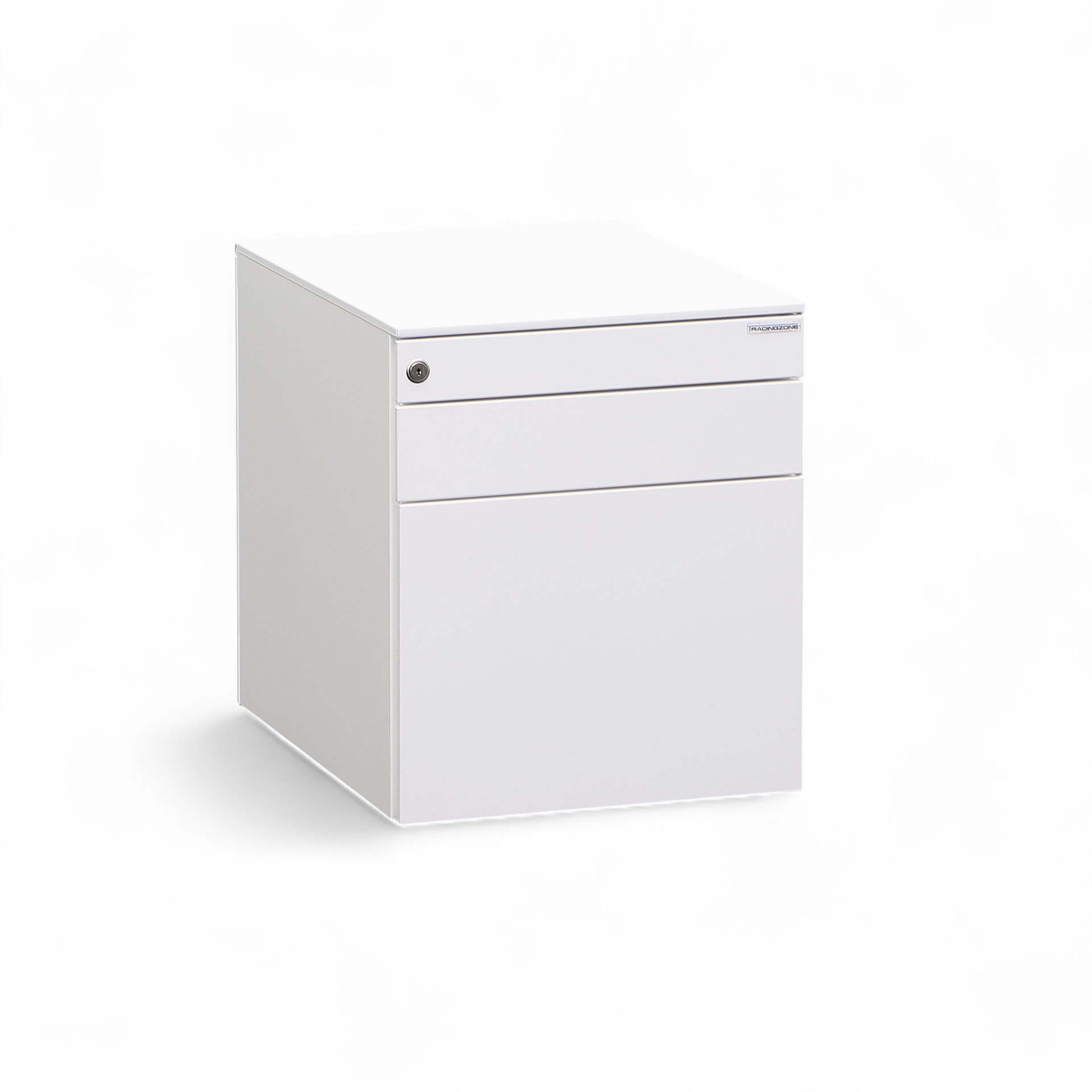 Conteneur roulant Dieffebi, Blanc, avec dossiers suspendus et espace de rangement, Nouveau - parfait pour un bureau moderne