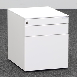 Rollcontainer Dieffebi (Normal gebraucht, Weiss, mit Schlüssel, mit Hängeregister & Stauraum)
