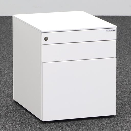 Rollcontainer Dieffebi (Normal gebraucht, Weiss, mit Schlüssel, mit Hängeregister & Stauraum)