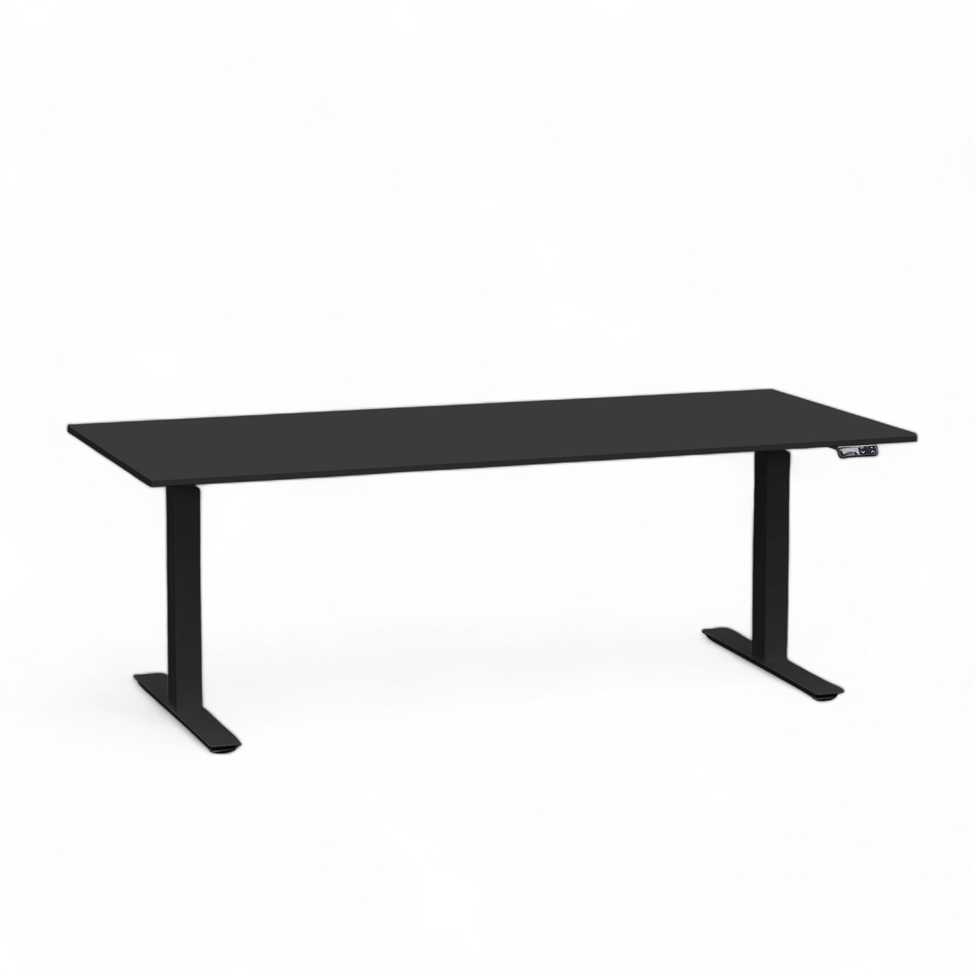 Electrically height-adjustable Tradingzone Work Pro desk (Black, Very good, 180x80, Black)