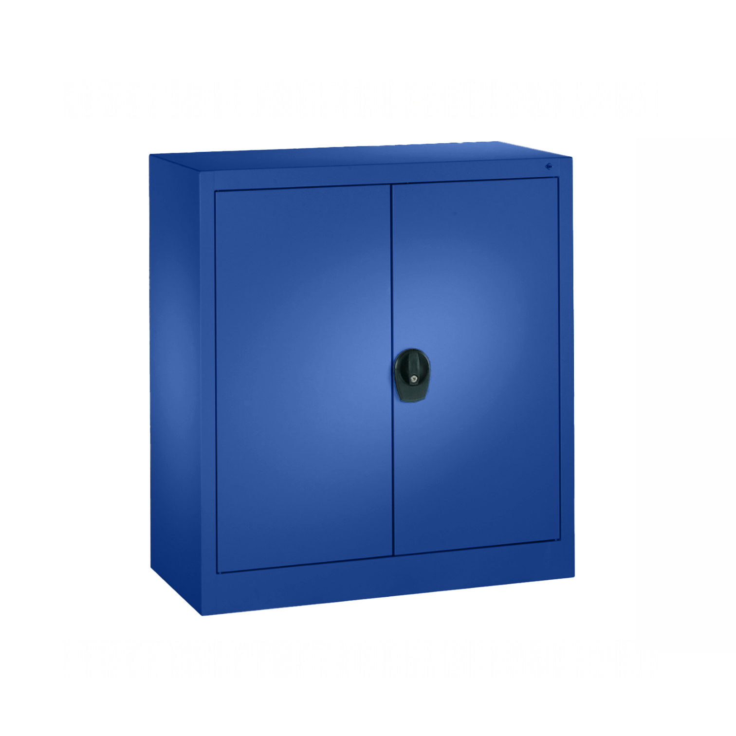 Image of Metallschrank C+P Basic, Enzianblau, mit Schlüssel, 93.0 x 100.0 x 40.0 cm, Neu - Perfekt auch als Aktenschrank