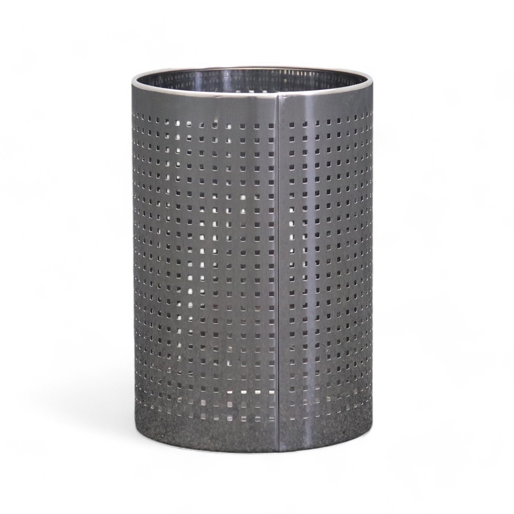 Abfalleimer Metall (Normal gebraucht, Verchromt)