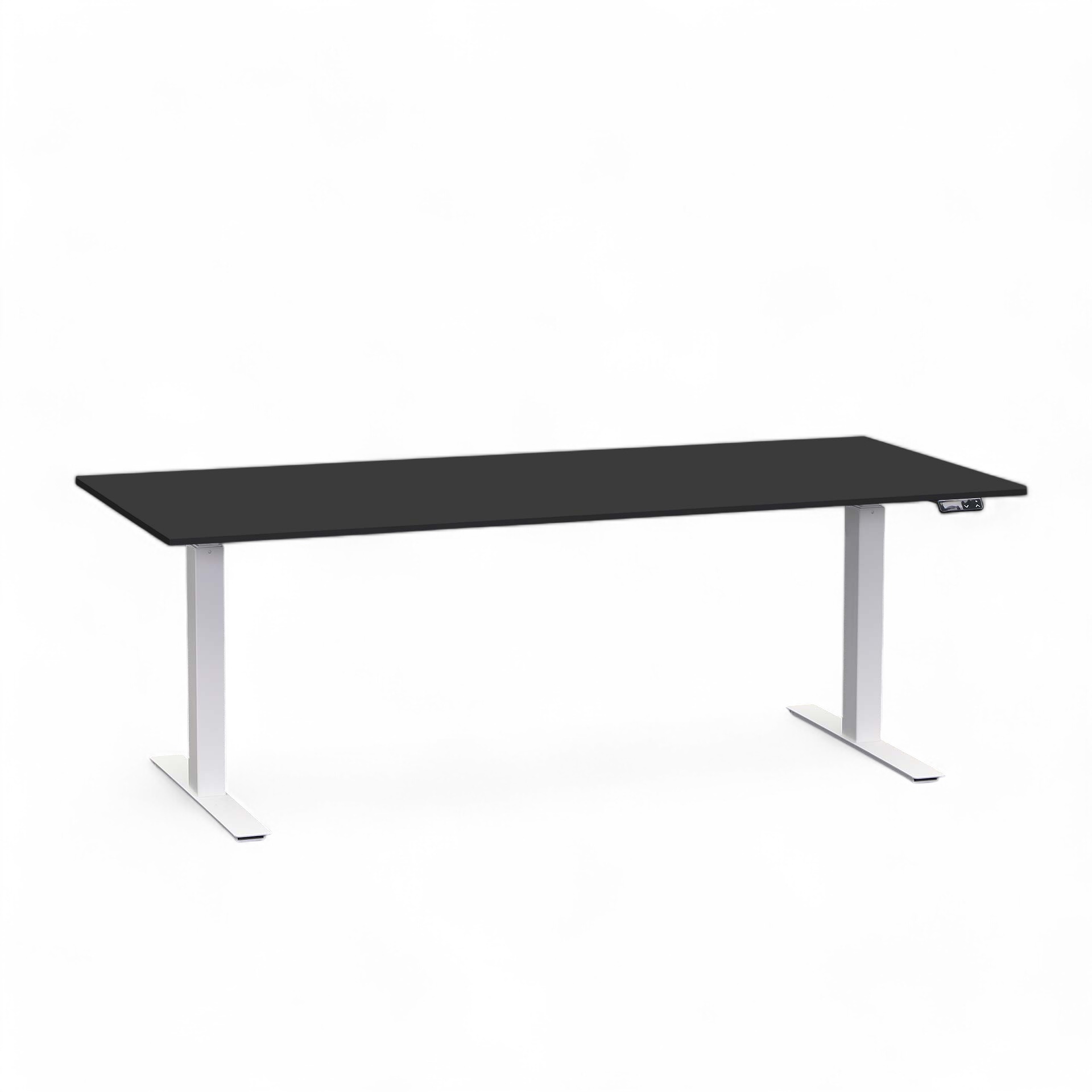 Elektrisch höhenverstellbarer Schreibtisch Tradingzone Work Pro (Schwarz, Neu, 180x80, Weiss)