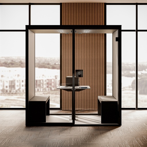 Berlin Acoustics Work Akustikbox (Schwarz, Glas Rückwand, Neu)
