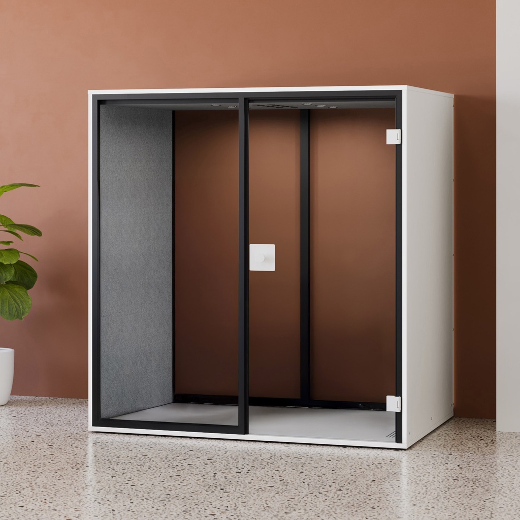 Berlin Acoustics Work Akustikbox (Weiss, Glas Rückwand, Neu)