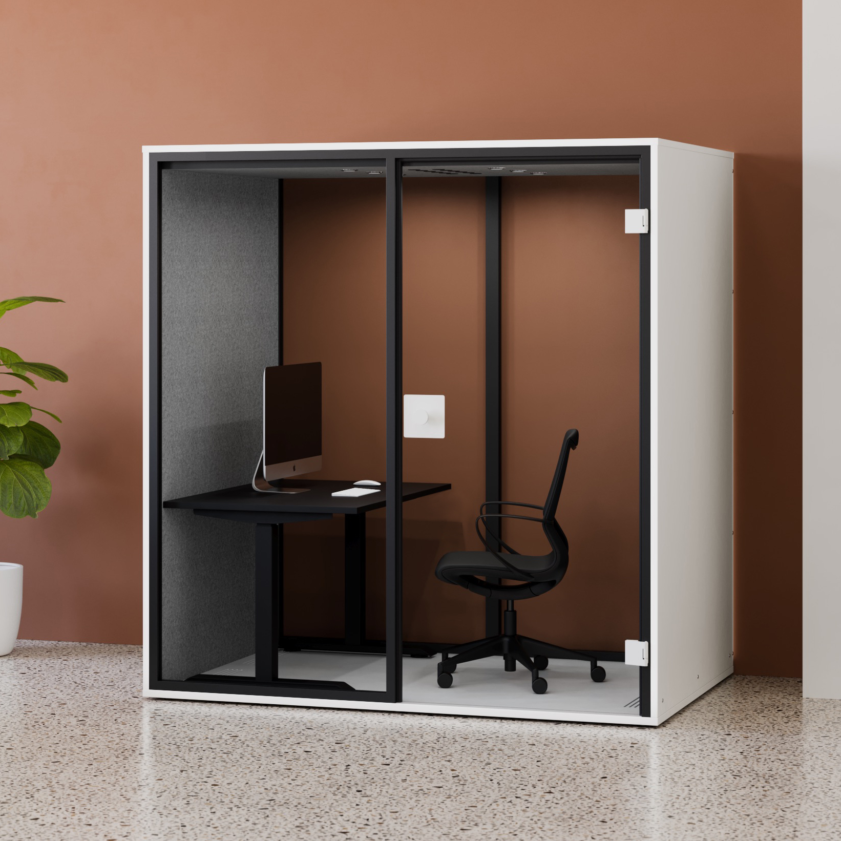 Berlin Acoustics Work Akustikbox (Weiss, Glas Rückwand, Neu)
