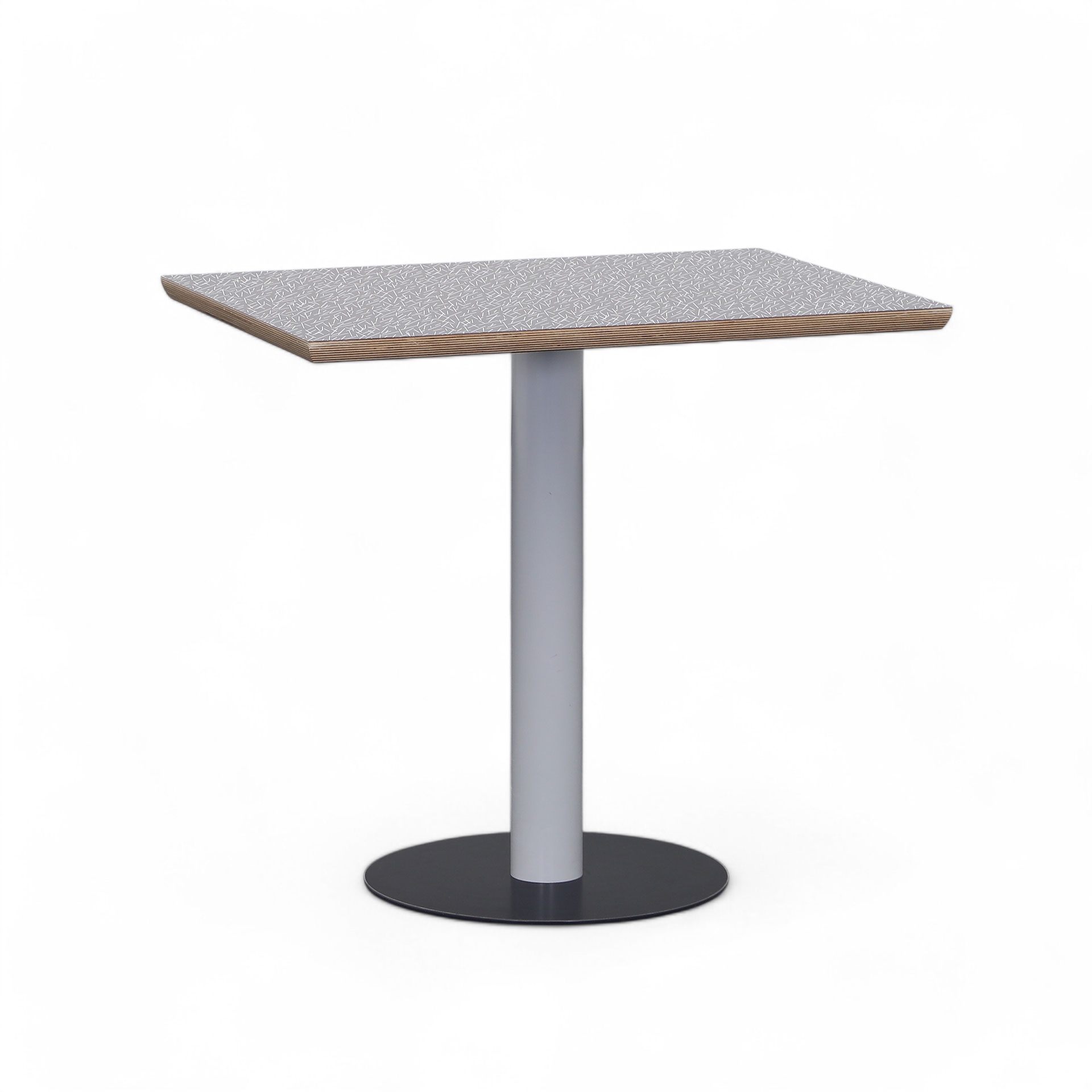 Bistrotisch Quadratisch (Anthrazit, Normal Gebraucht, 80x60, Silbergrau)