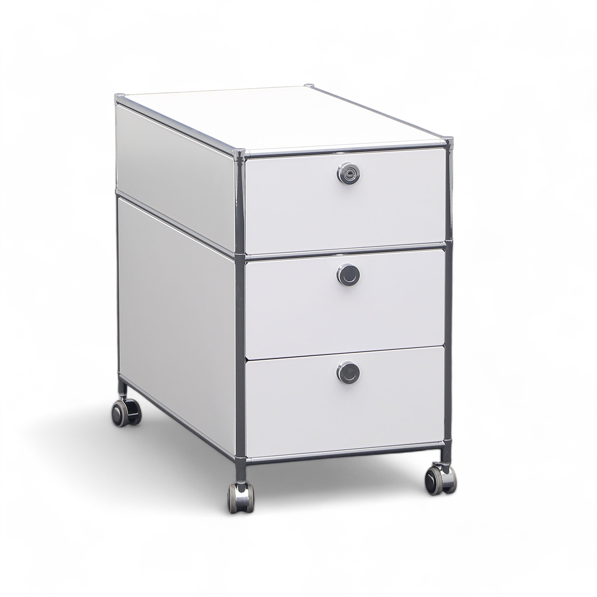 Rollcontainer System4 (Normal Gebraucht, Mit Schlüssel, Schublade)
