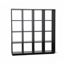 Regal Schwarz MDF (Normal gebraucht)