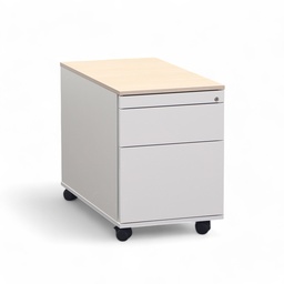 Rollcontainer Haworth HC1 (Normal gebraucht, Eiche, mit Schlüssel)
