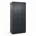 Garderobenspind C+P Classic PLUS (Neu, Schwarz, mit 6 Türen)