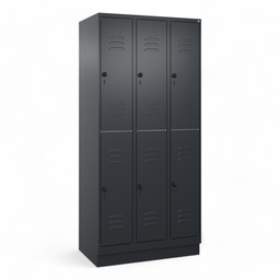 Garderobenspind C+P Classic PLUS (Neu, Schwarz, mit 6 Türen)