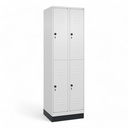 Garderobenspind C+P Classic PLUS (Neu, Weiss, mit 4 Türen)