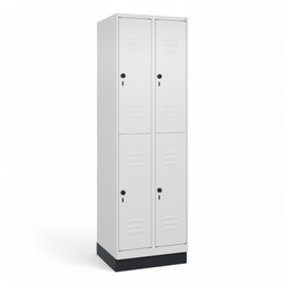 Garderobenspind C+P Classic PLUS (Neu, Weiss, mit 4 Türen)
