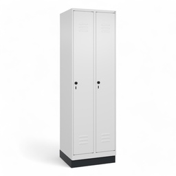 Garderobenspind C+P Classic PLUS (Neu, Weiss, mit 2 Türen)