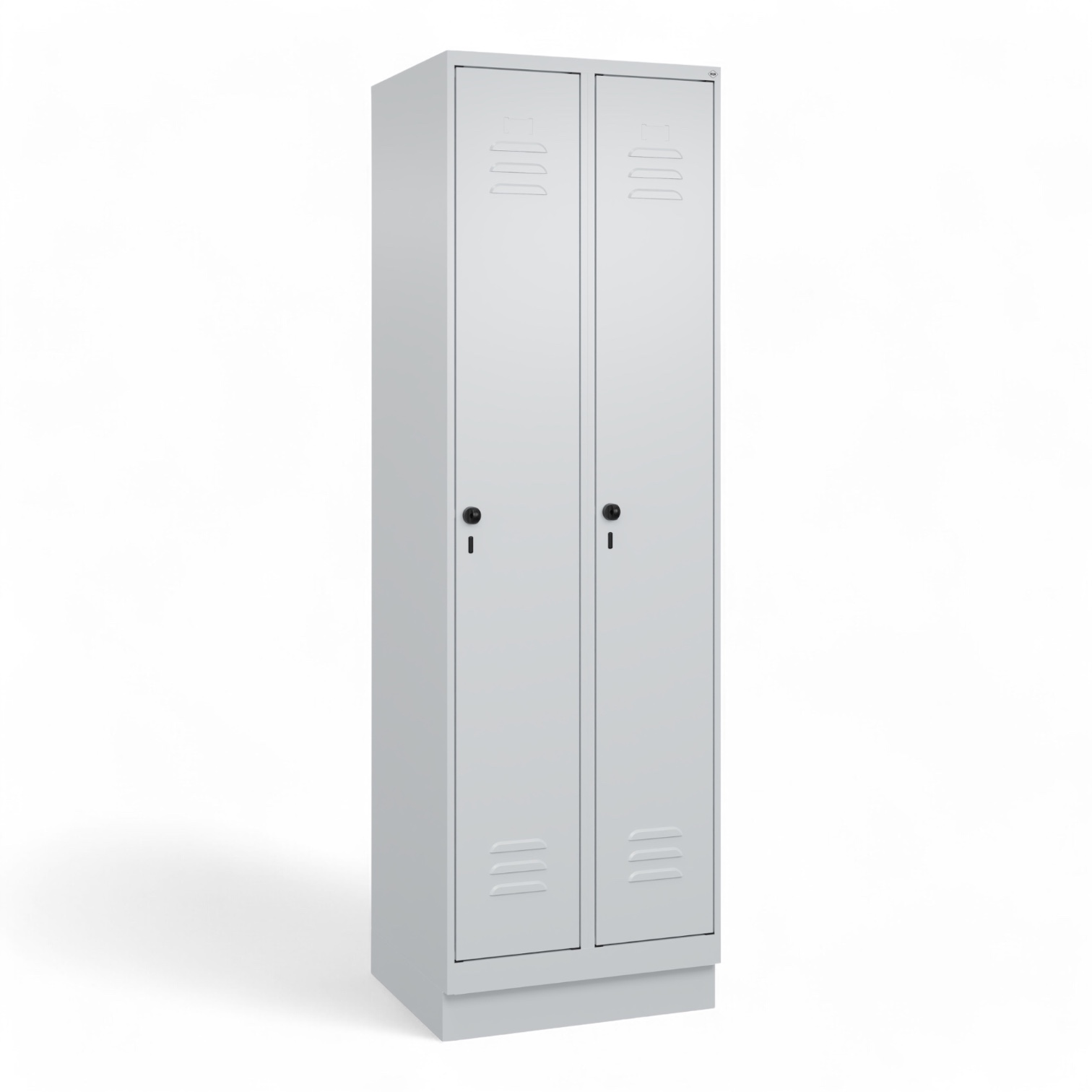 Garderobenschrank C+P Classic PLUS (Lichtgrau, 2 Türen)