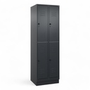 Garderobenspind C+P Classic PLUS (Neu, Schwarz, mit 4 Türen)