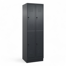 Garderobenspind C+P Classic PLUS (Neu, Schwarz, mit 4 Türen)