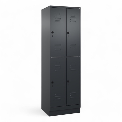 Garderobenspind C+P Classic PLUS (Neu, Schwarz, mit 4 Türen)