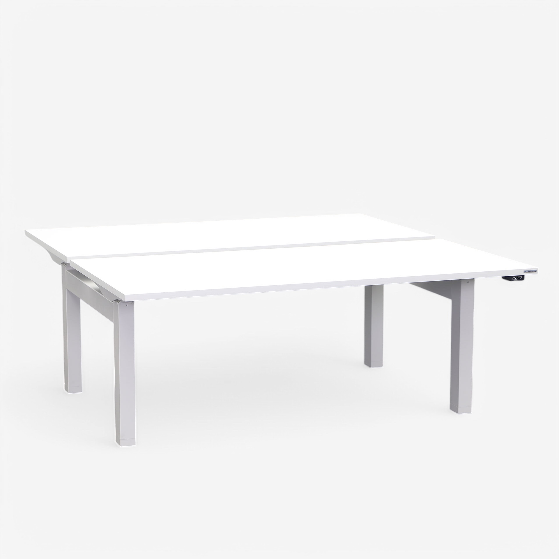 Double workstation electrically height-adjustable (Heavily used)