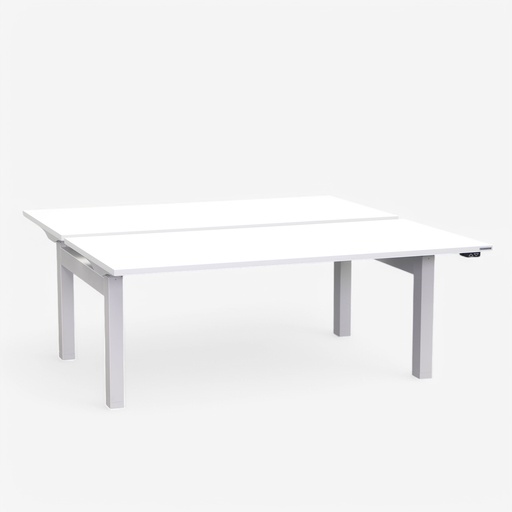 Poste de travail double à hauteur réglable électriquement (Fortement utilisé)