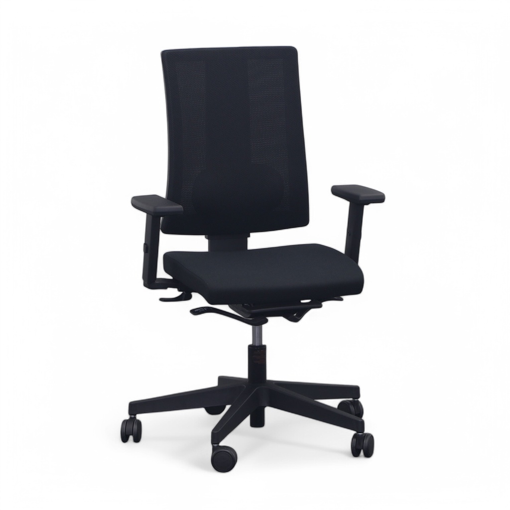 Bürostuhl mit Netzrückenlehne Bene Piuro (Normal gebraucht, Schwarz)