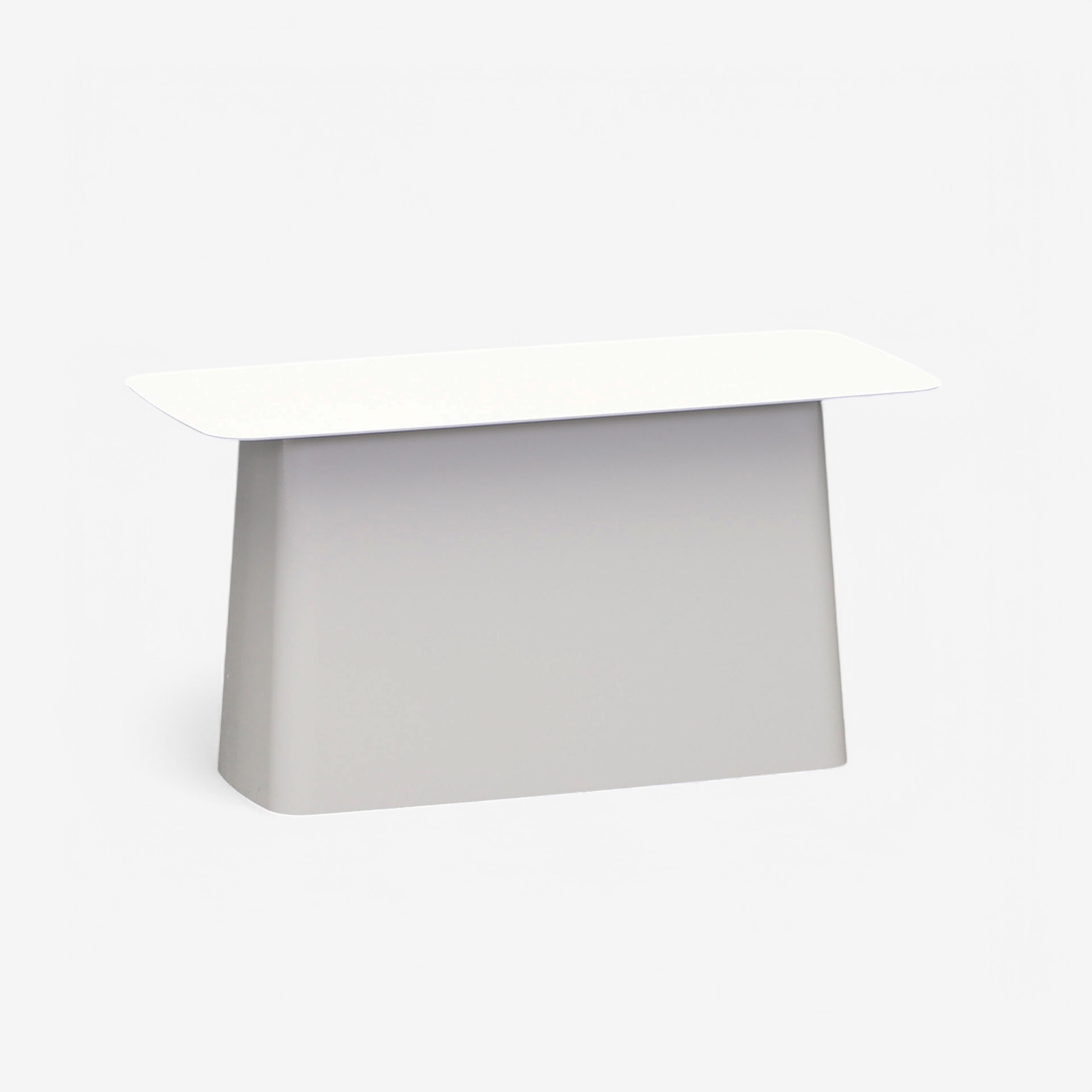 Image of Vitra Metal Side Table 70x31.5 cm, Weiss/Weiss, Rechteckig, Normal gebraucht - Perfekt für Sofa und Lounge